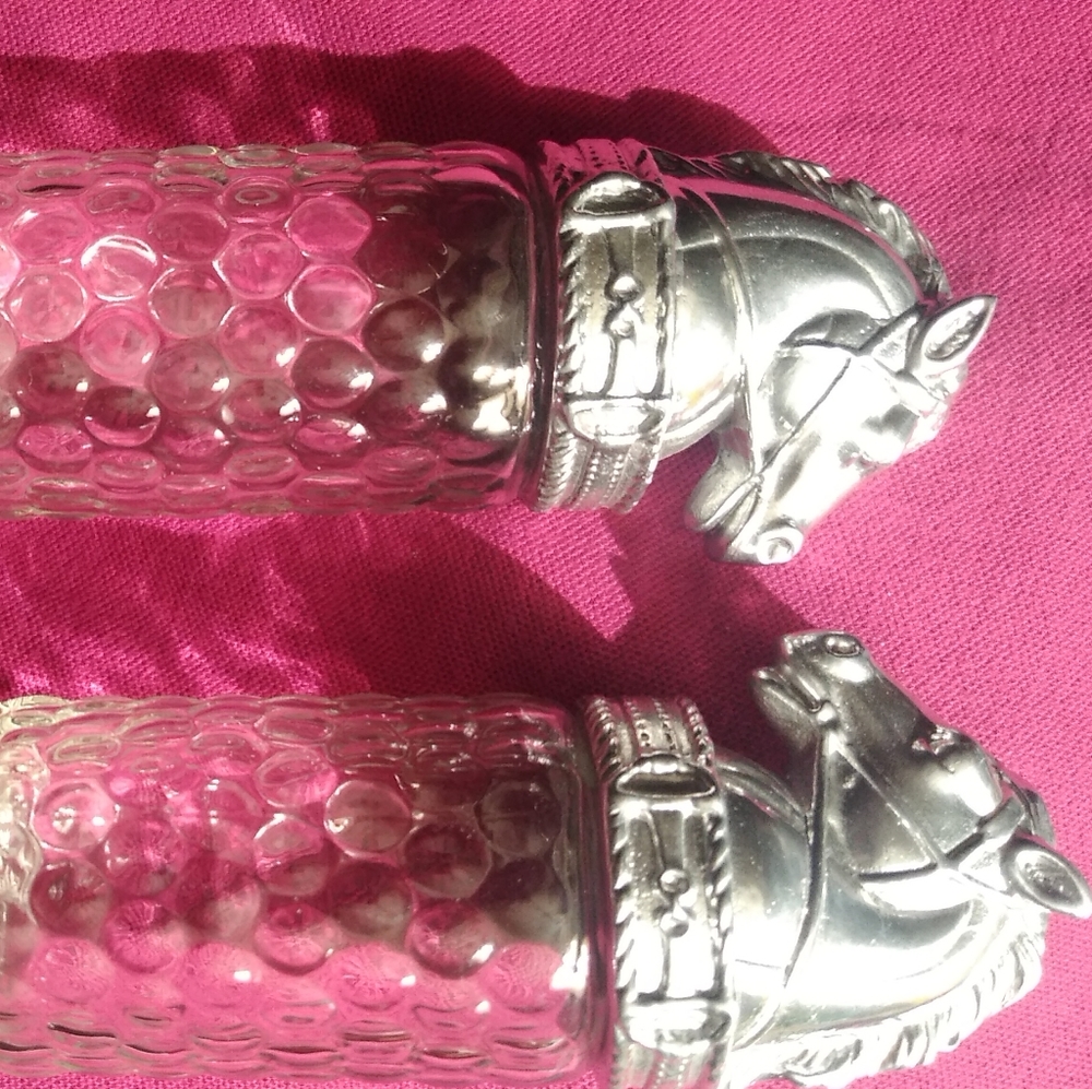 Arthur Court equestrian salt and pepper shaker